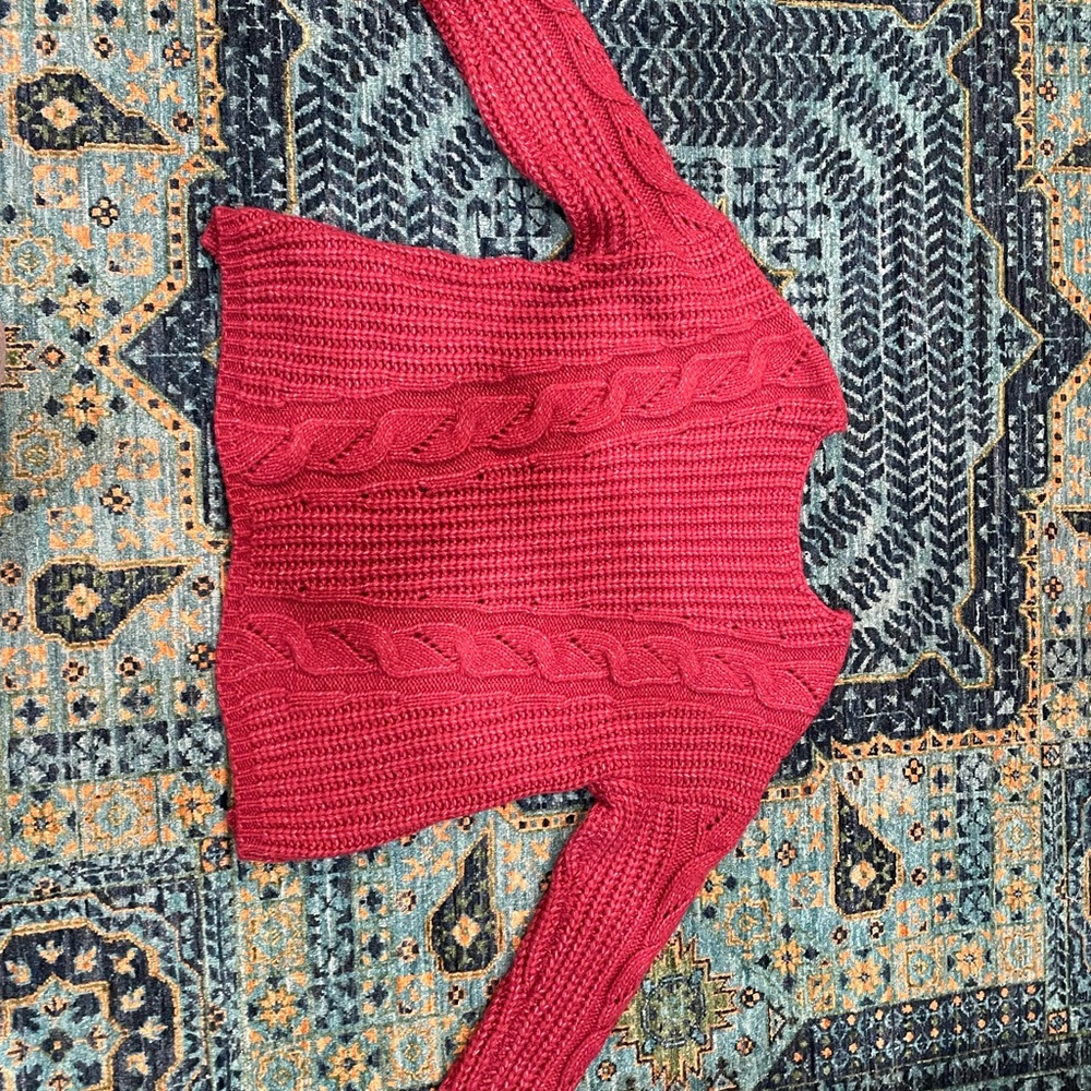 Anthropologie Ruby Cable Knit Sweater